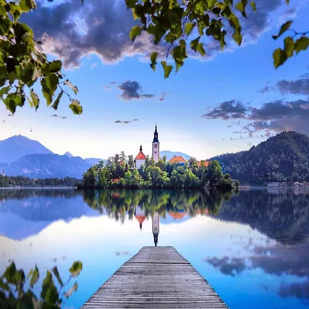 Riverdance With Mountain View, Garden And Private Parking * Bled