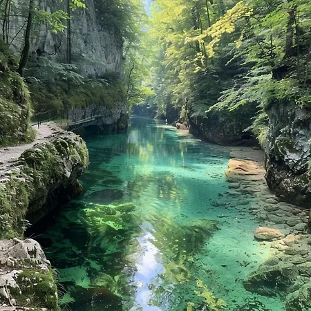 Riverdance With Mountain View, Garden And Private Parking Μπλεντ